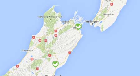 NZ Wineries on Google Maps